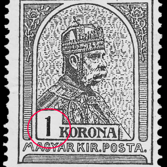 hibakód: III-A2 - "1"-es számjegy talpvonala hiányzik (Koronás)